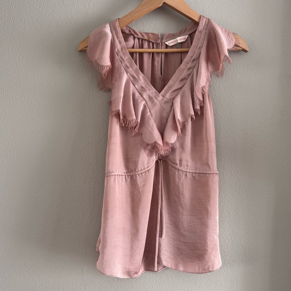 REBECCA TAYLOR Ruffle‎ Blouse